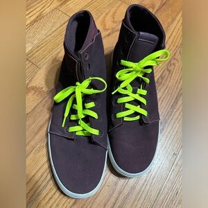 Volcom High Top Sneakers Men’s Suede Maroon Size 10